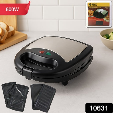 sandwich maker 800w with interchangeable plates