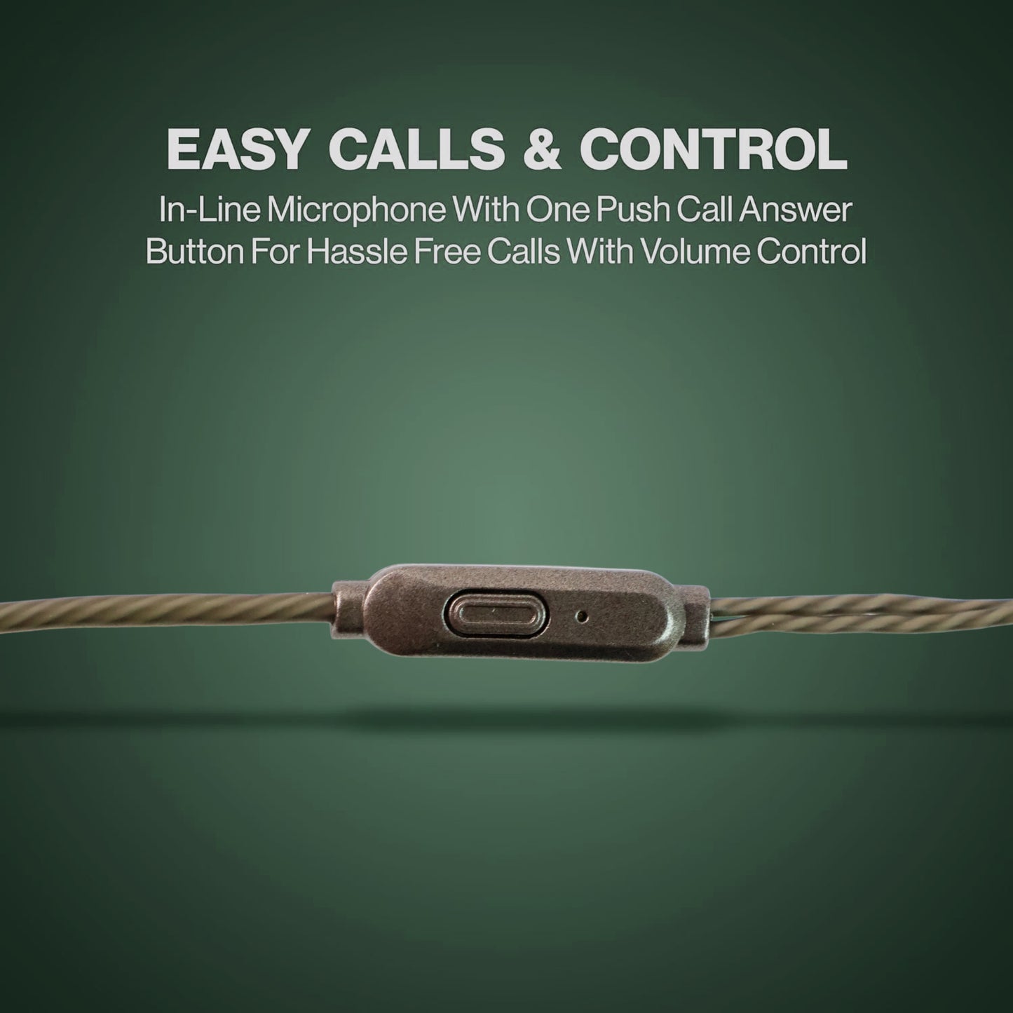 durable wired earphones with mic 3.5mm jack pack of 1