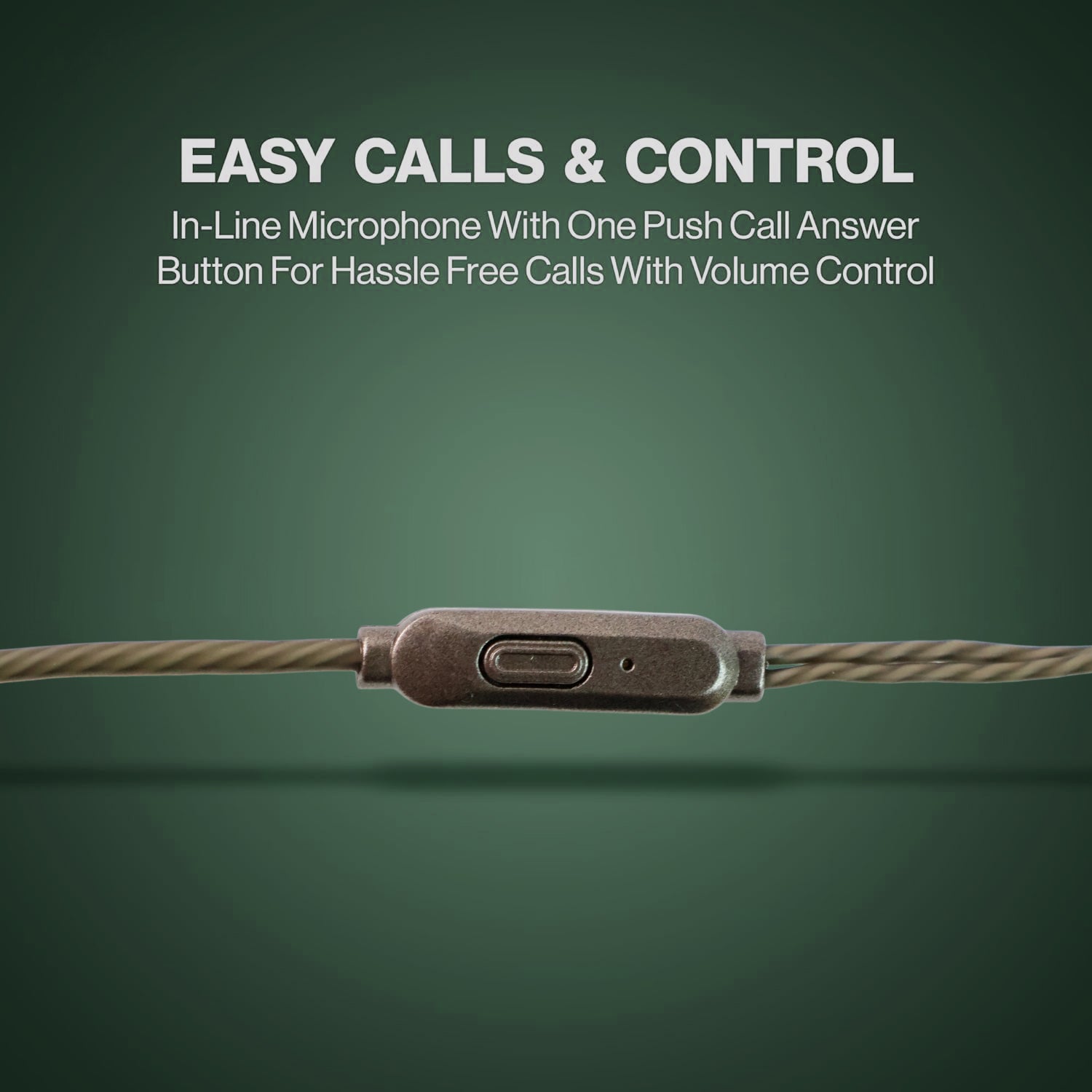 durable wired earphones with mic 3.5mm jack pack of 1