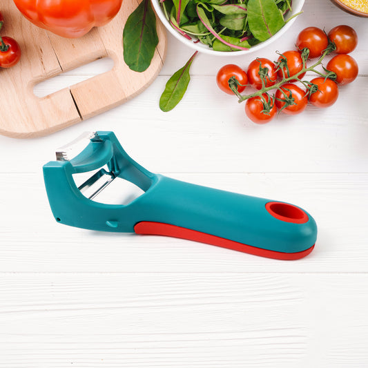 4-in-1 multi-functional vegetable fruit peeler with stainless steel blades pack of 1