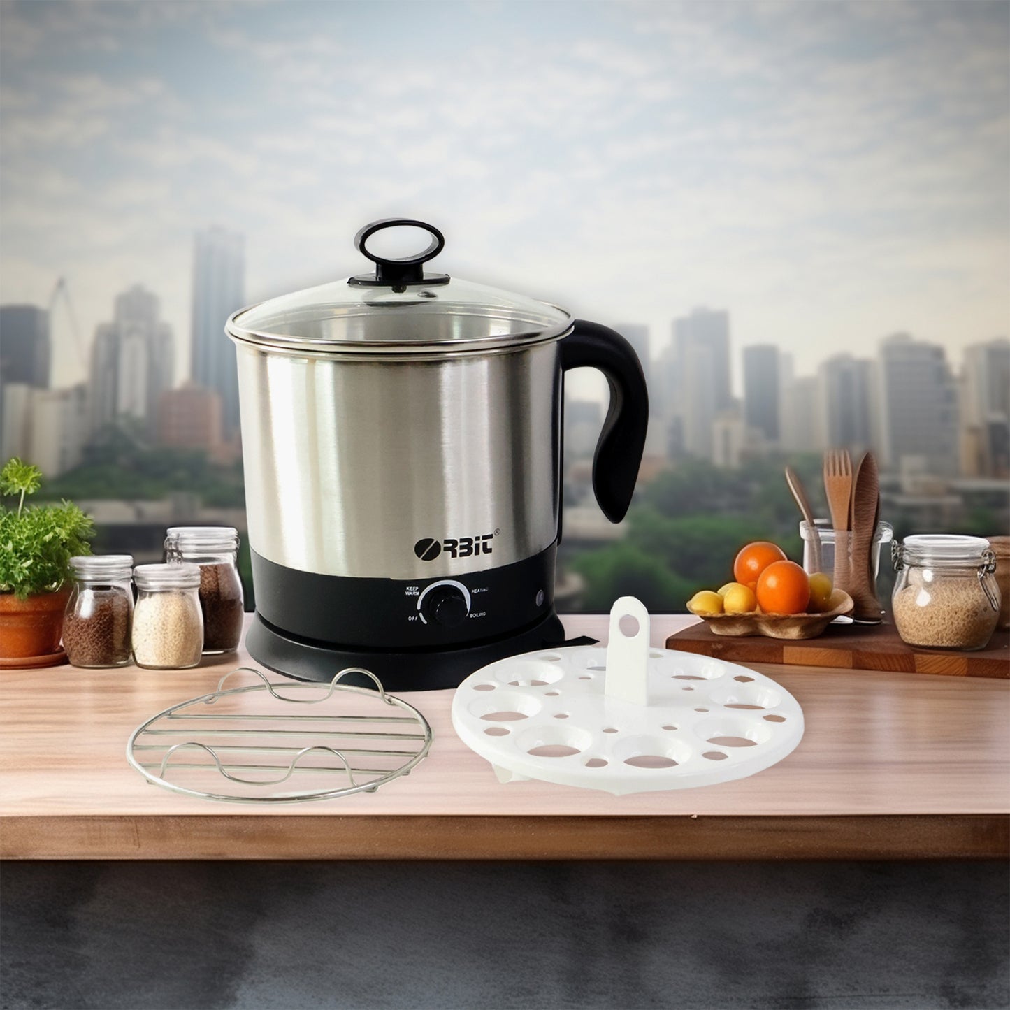 electric idli cooker and steamer 650w stainless steel