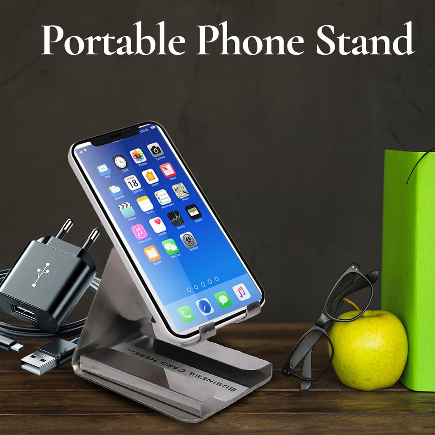 compact small desktop mobile phone stand holder pack of 1