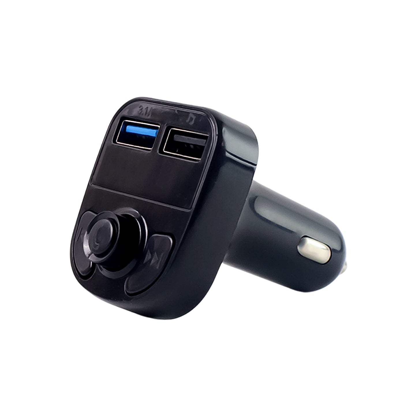 bluetooth fm transmitter kit with 3.1a quick charge dual usb for car pack of 1