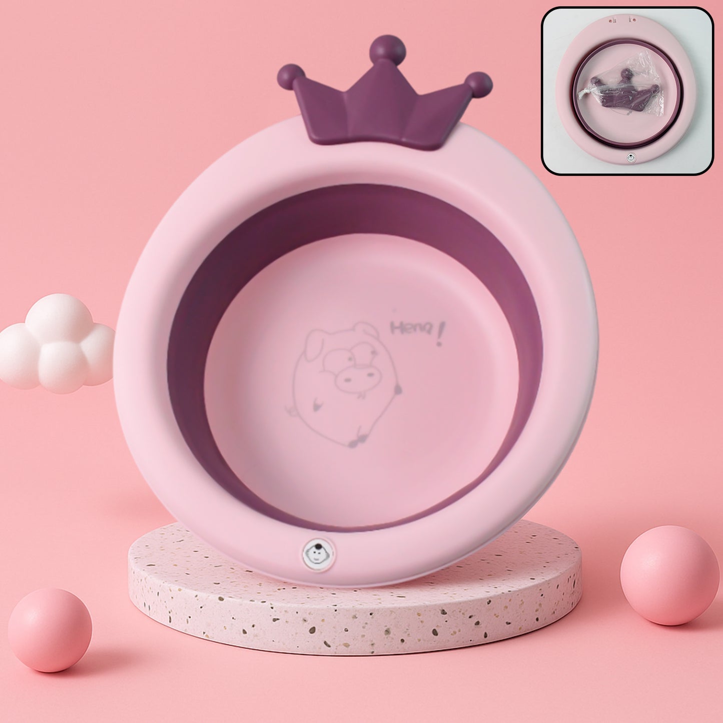 bpa-free plastic baby bathtub with non-slip base pack of 1