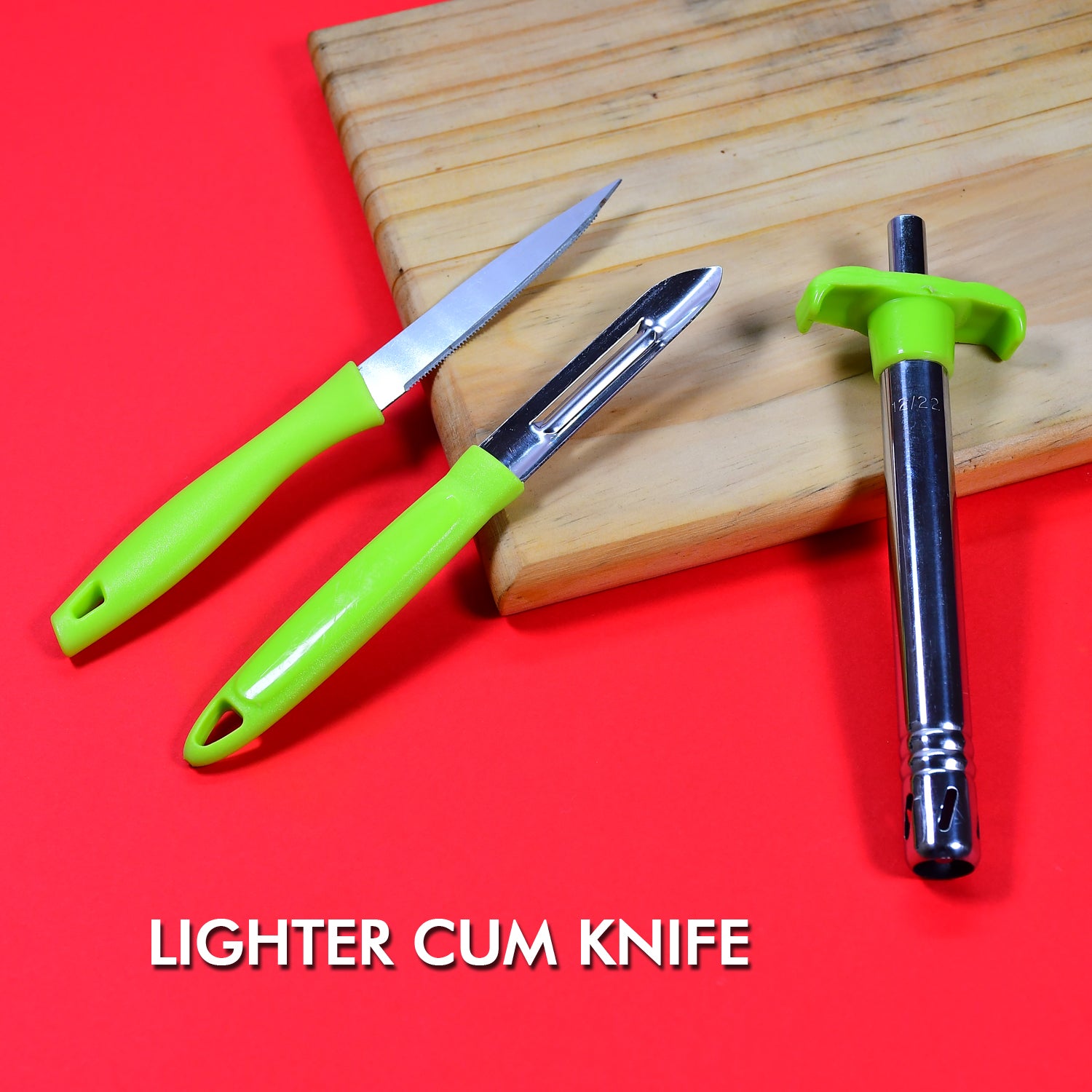 lighter knife and peeler kitchen tools set stainless steel 26 cm