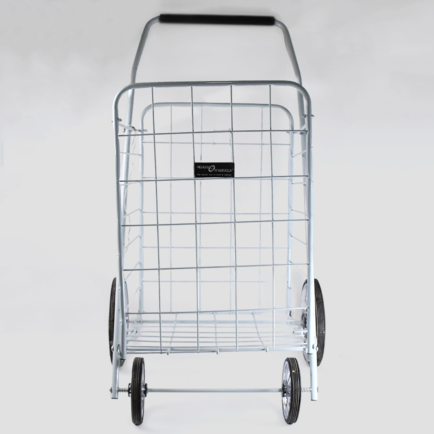 foldable shopping trolley with iron frame pack of 2 for carrying goods