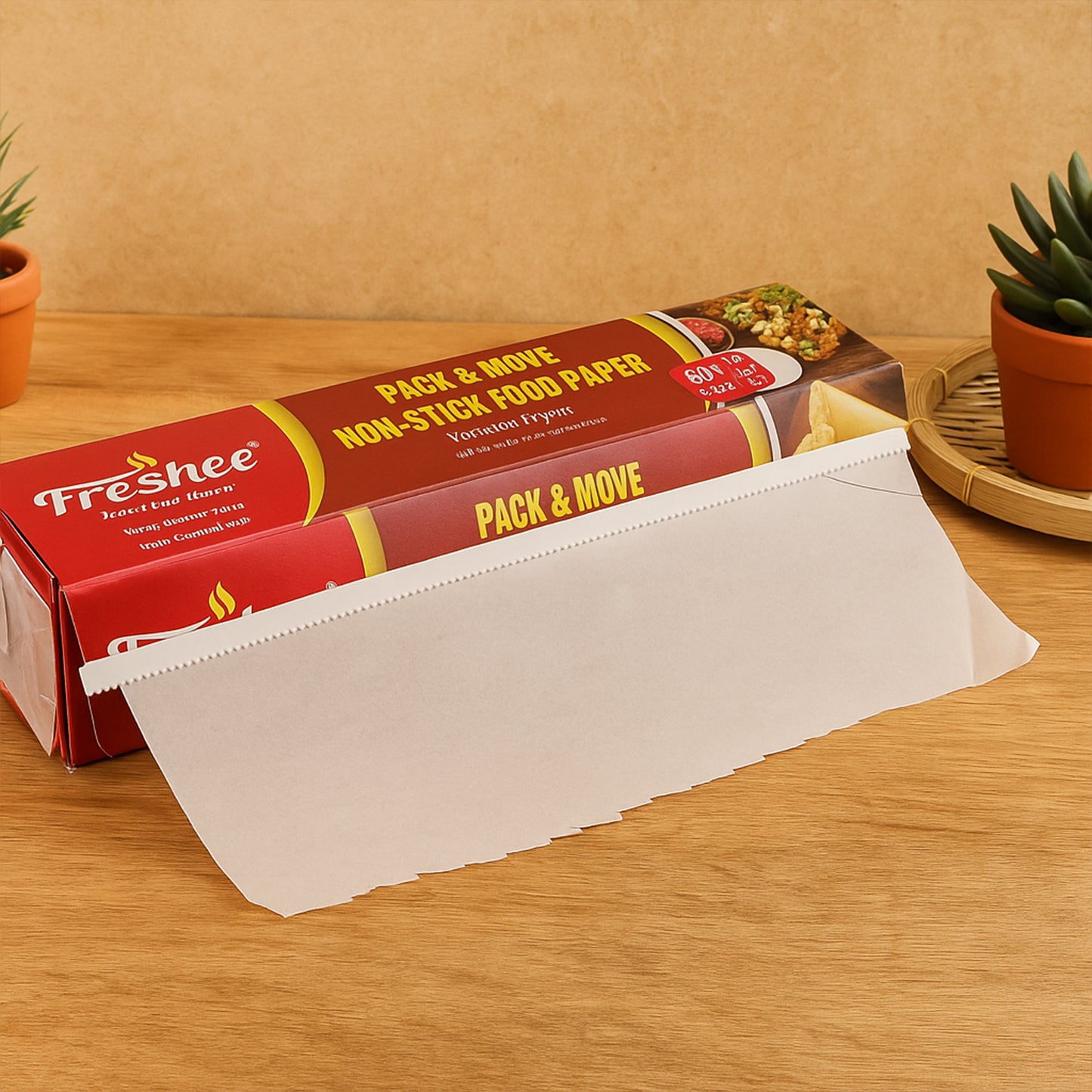 non-stick food paper roll 45 meter greaseproof for baking and wrapping