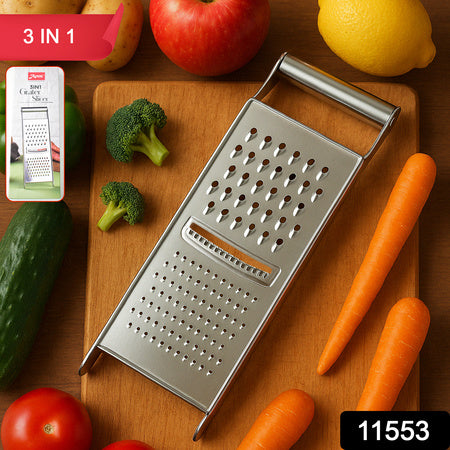 stainless steel grater slicer 3-in-1 kitchen tool compact design