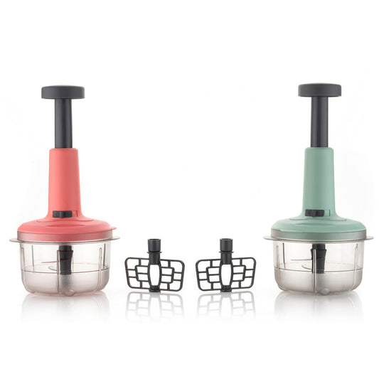 2in1 push food chopper 800ml with stainless steel blade