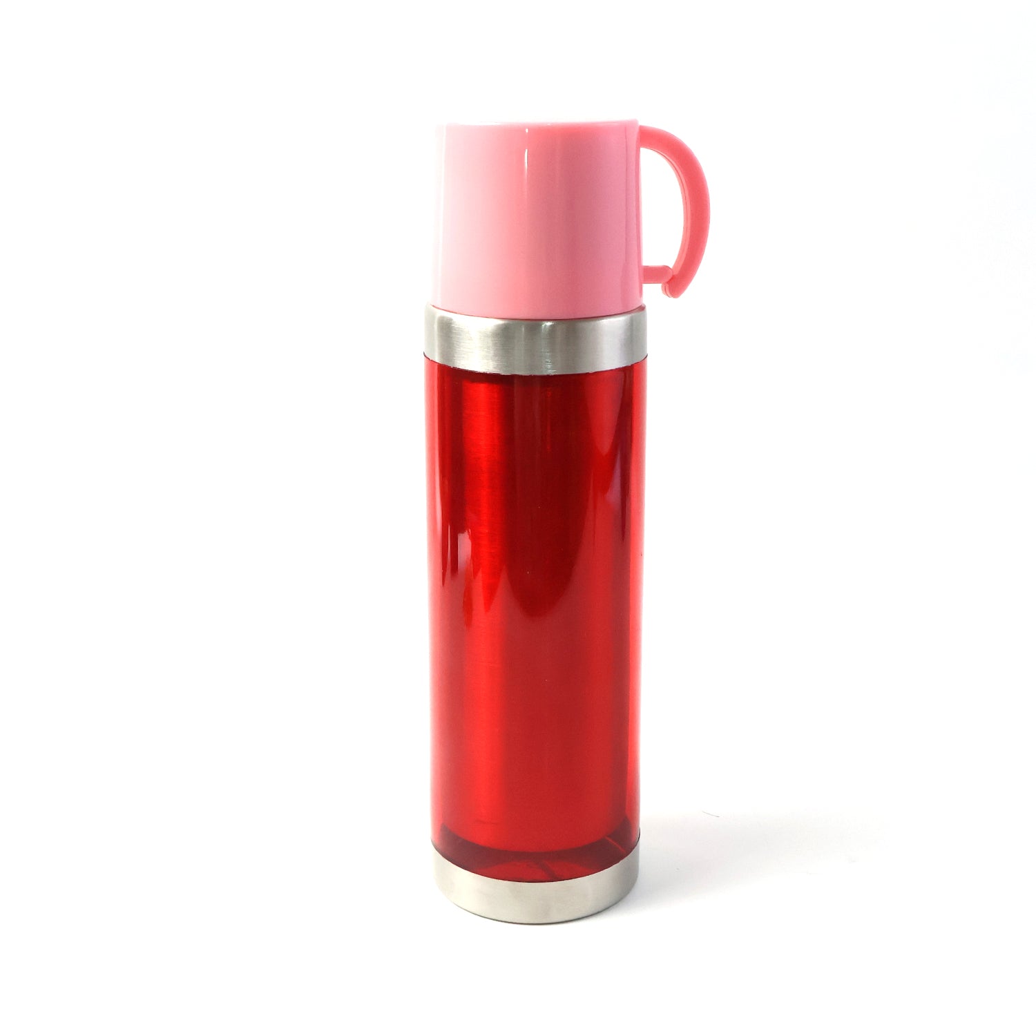 Insulated Travel Mug Bottle With Handle Lid (500 Ml)