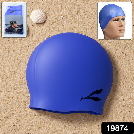 silicone swimming cap waterproof stretchable pack of 1