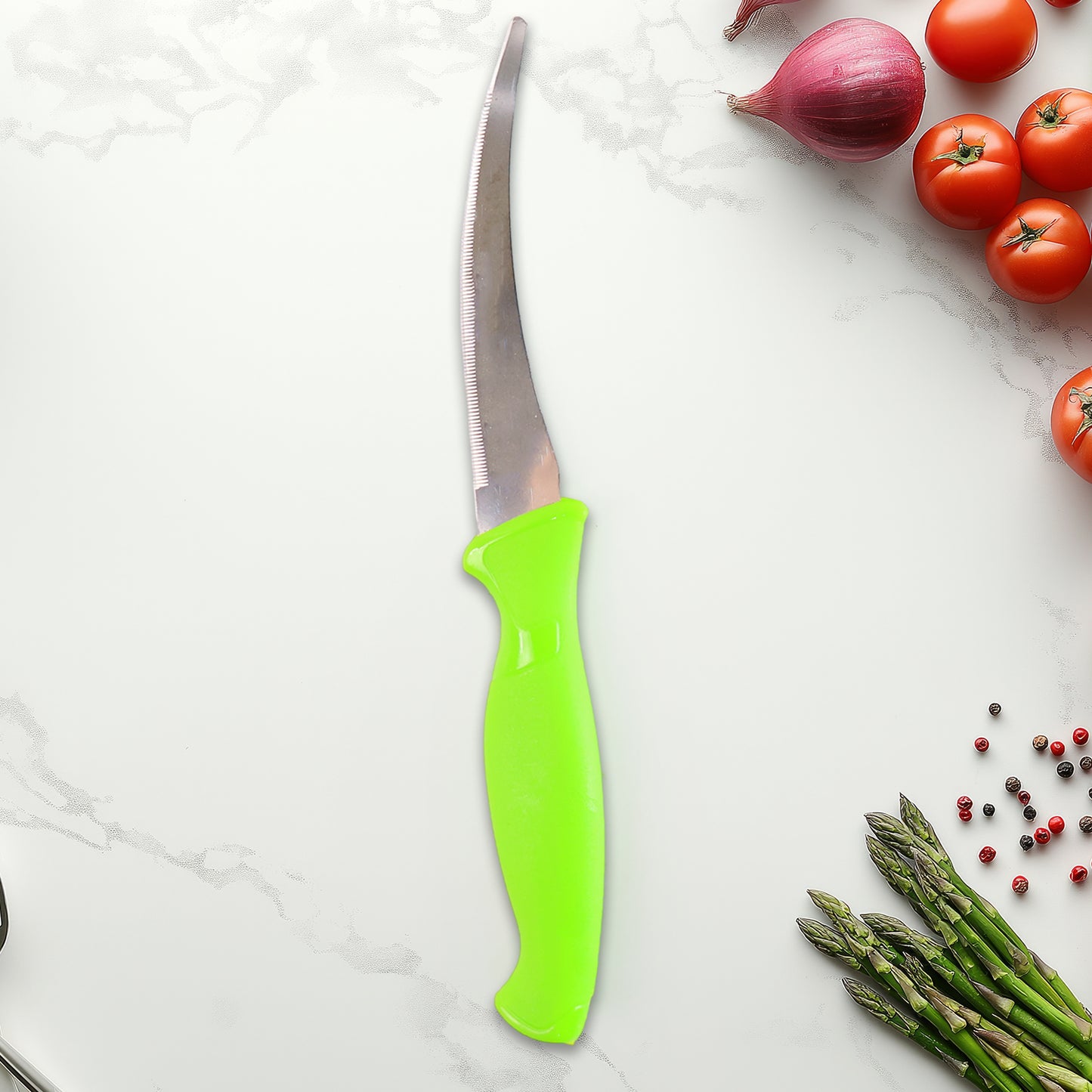 multipurpose kitchen knife 22 cm with ergonomic handle