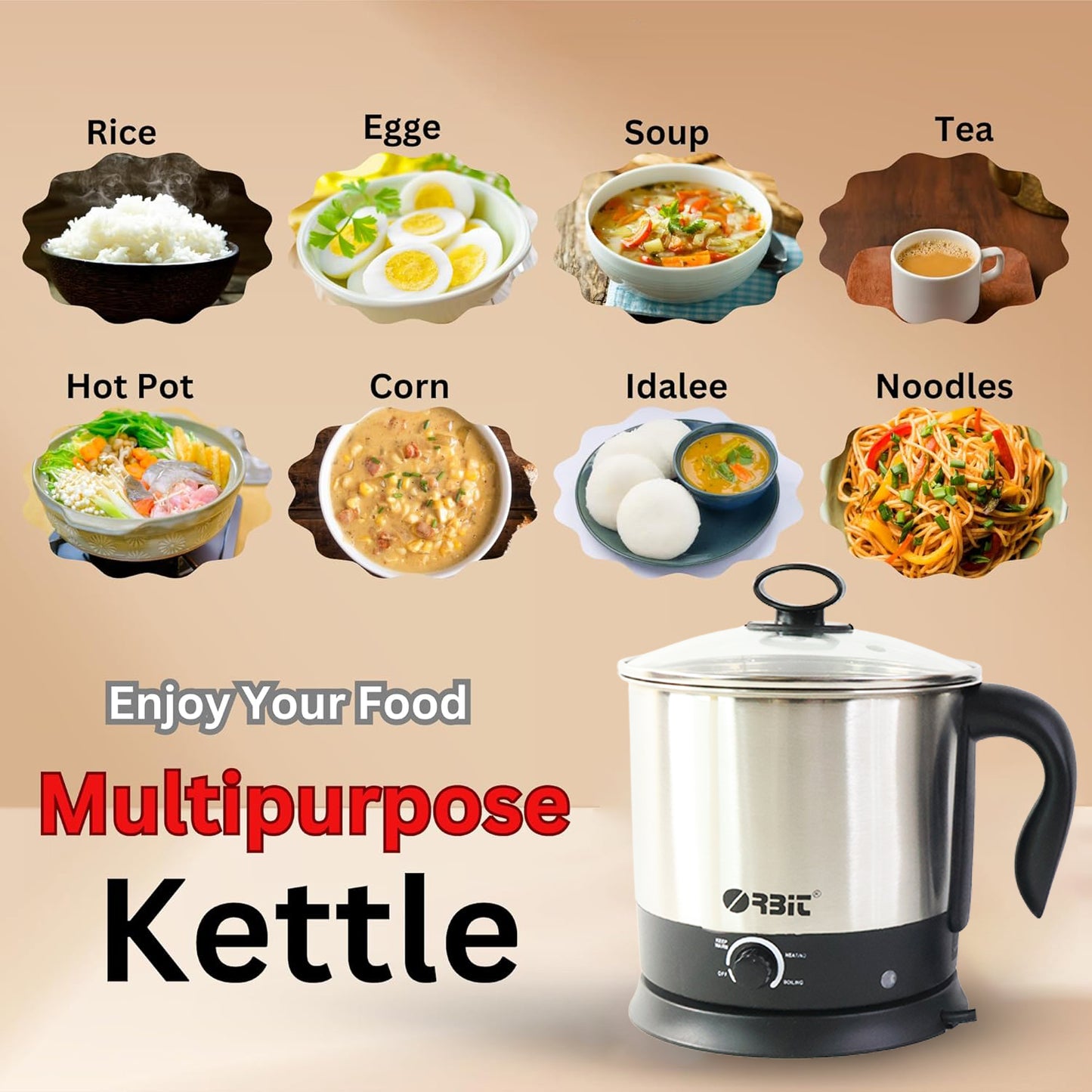 electric idli cooker and steamer 650w stainless steel