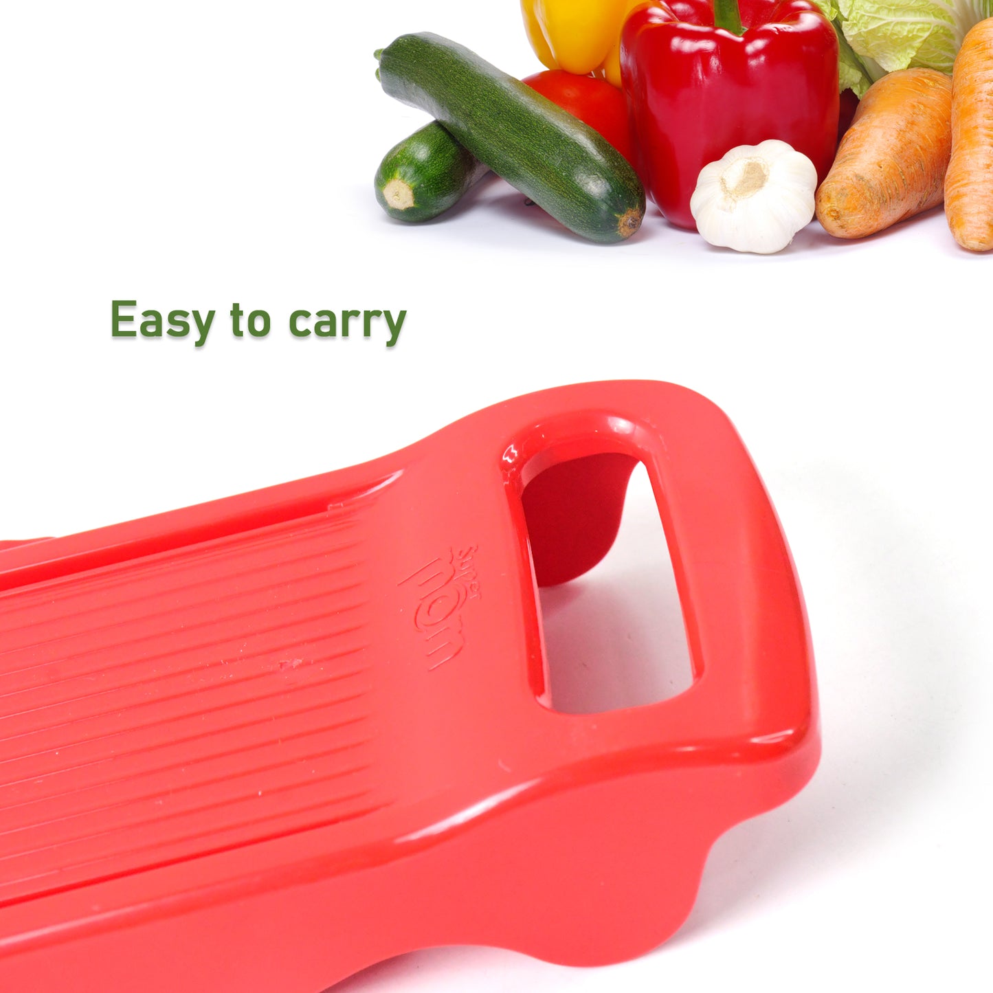 vegetable slicer with stainless steel blade and adjustable thickness pack of 1