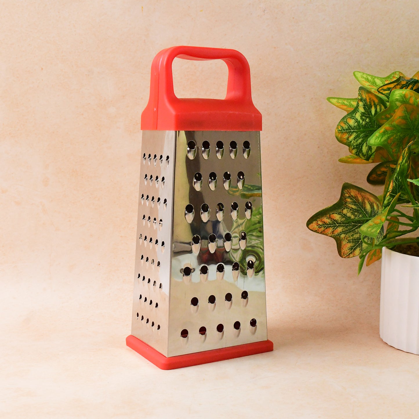 5-in-1 stainless steel grater and slicer kitchen tool