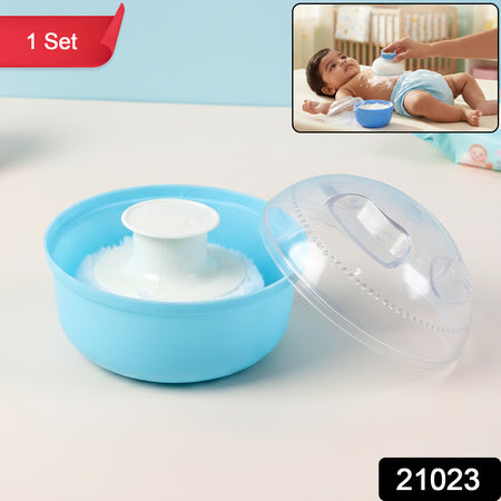 soft applicator baby powder puff storage box 9 cm x 9 cm x 8 cm pack of 1