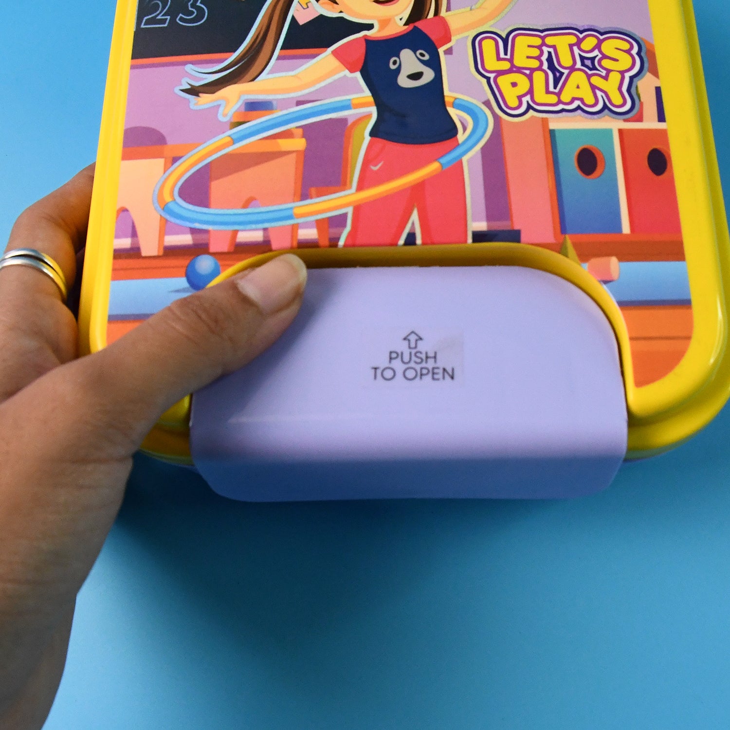 lunch box set with small inner container 15 cm for kids
