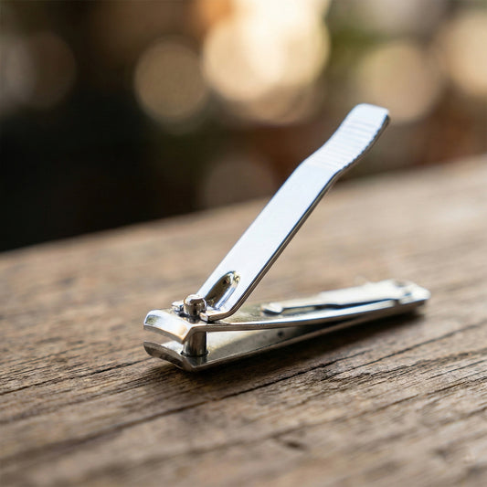 stainless steel nail clipper set with keychain holder pack of 2