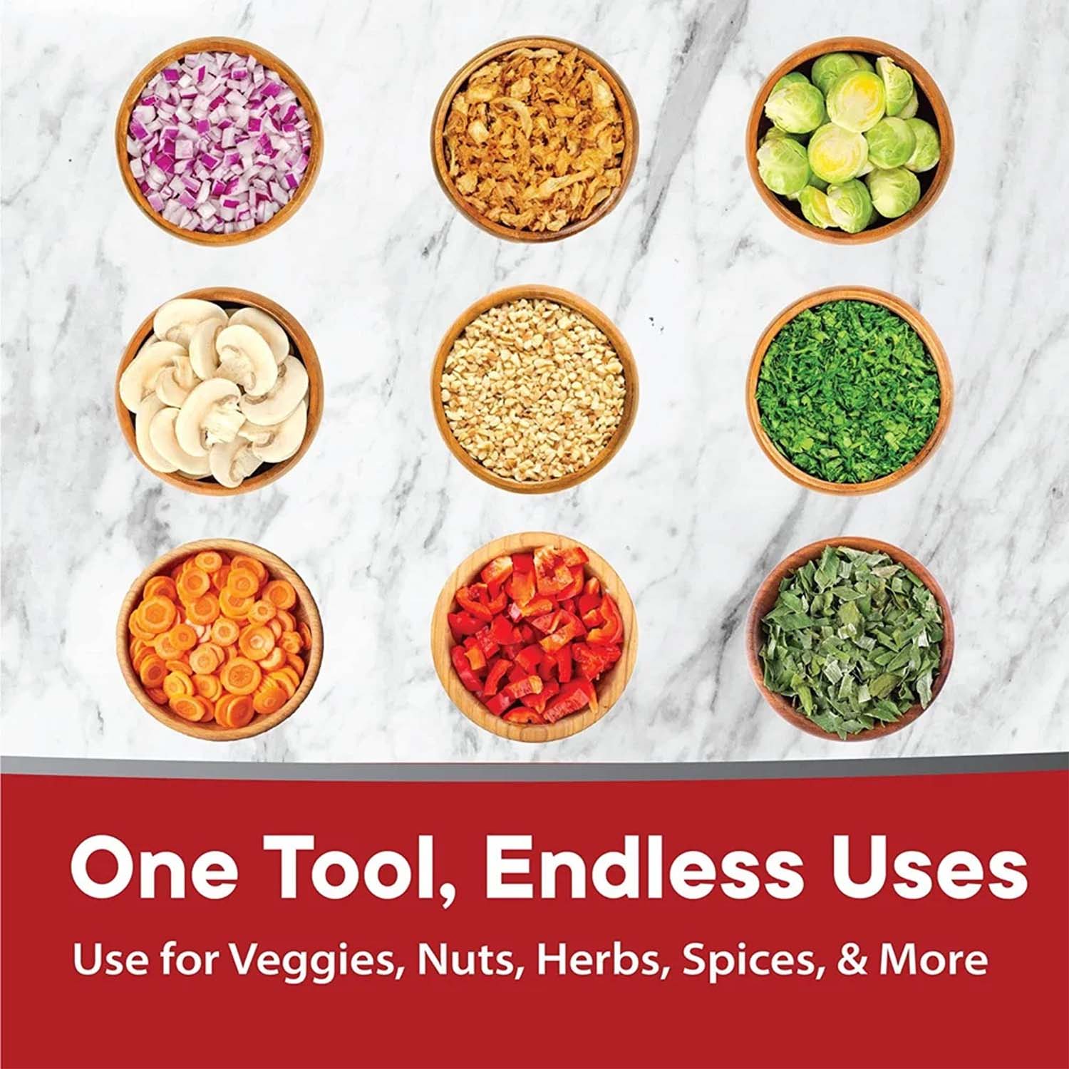 manual hand press vegetable fruit chopper compact size