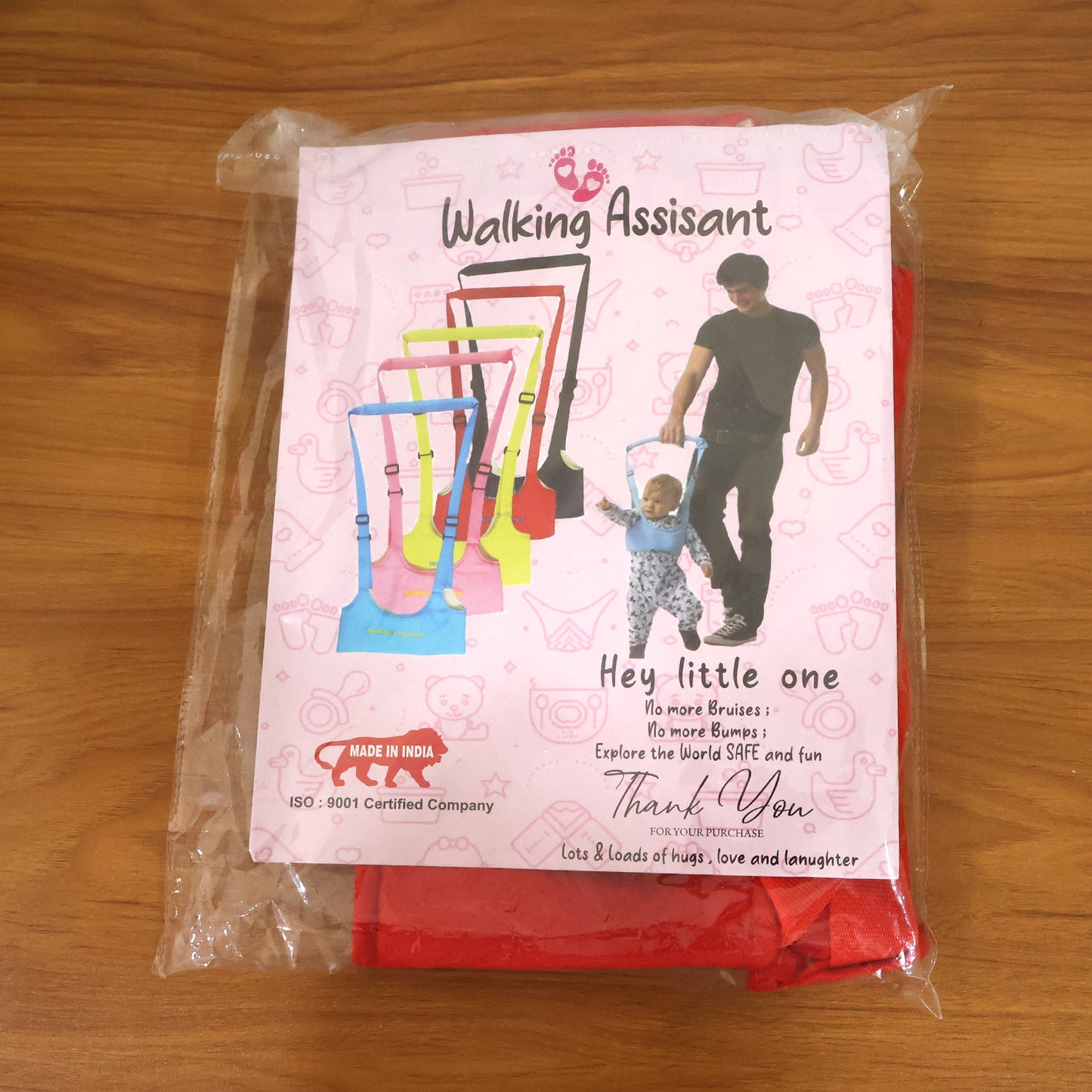 soft padded baby walking assistant harness adjustable length 28 cm breadth 20 cm height 3 cm pack of 1