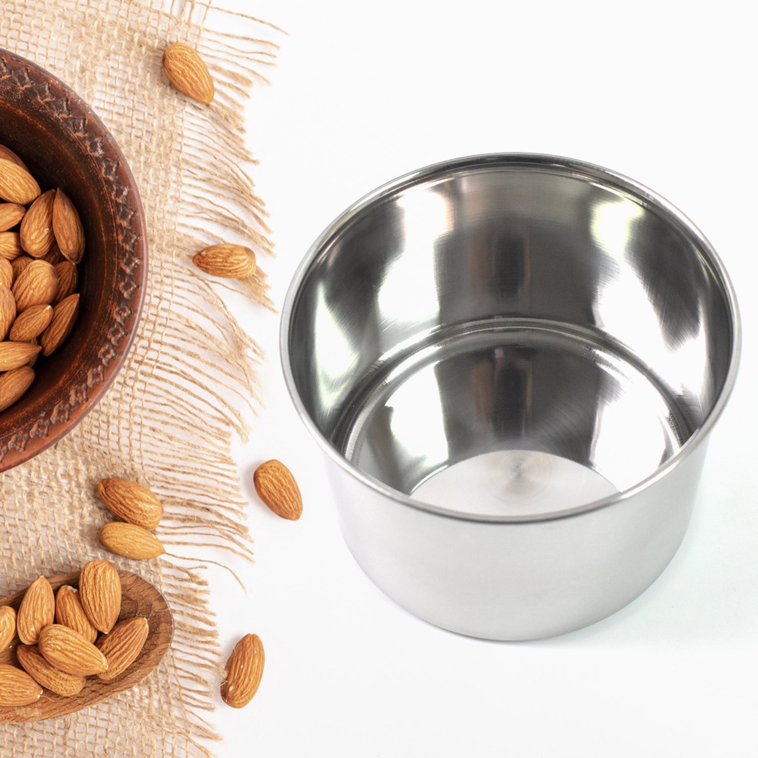 airtight container 500 ml with see-through lid for kitchen storage stainless steel pack of 1