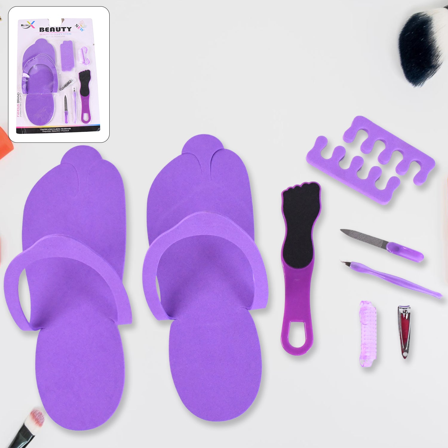 durable personal foot care tool kit pedicure accessories pack of 9