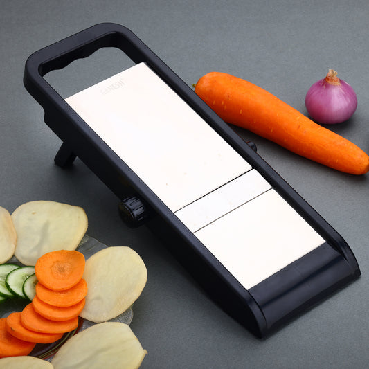 adjustable vegetable slicer with 32 cm size and stainless steel blade