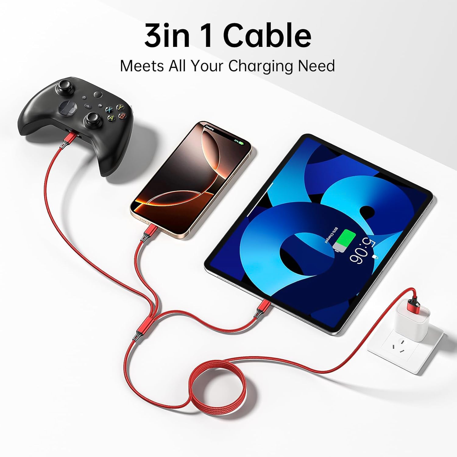 3 In 1 High-quality Multi-charging Cable