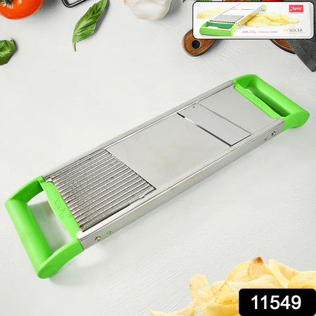 vegetable slicer 33 cm stainless steel with dual blades