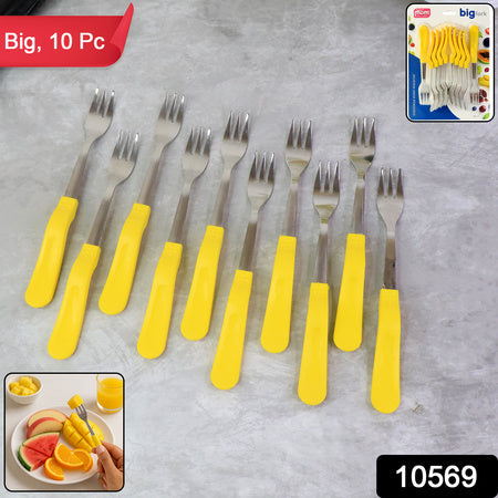 stainless steel big fork 21 cm set of 6 for dining