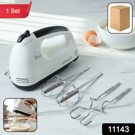 electric hand mixer with stainless steel attachments pack of 1