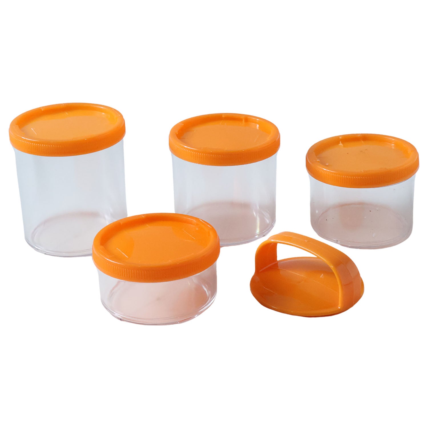 4-in-1 stackable dry fruit storage container set with airtight lids