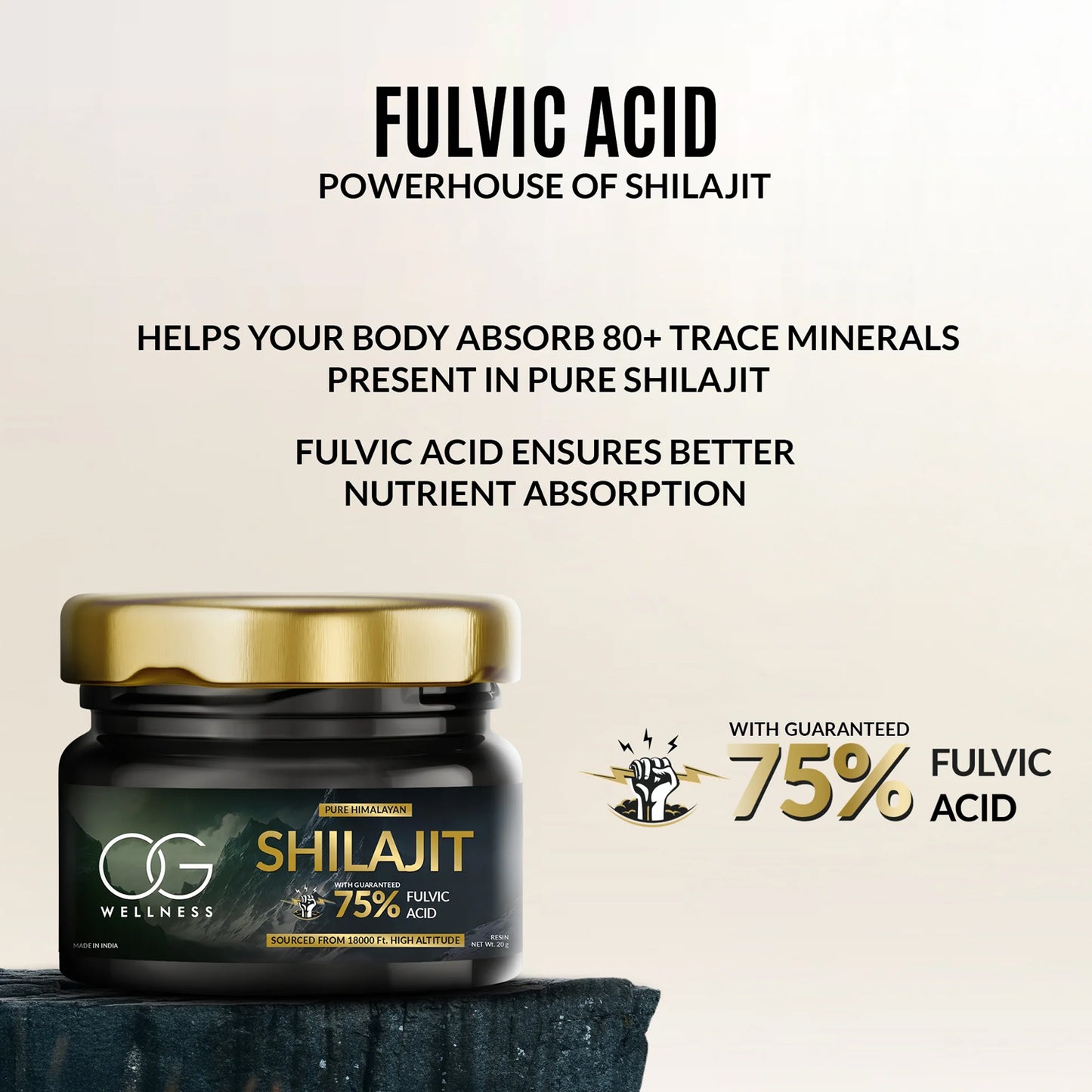 pure himalayan shilajit resin 20 gm pack of 1