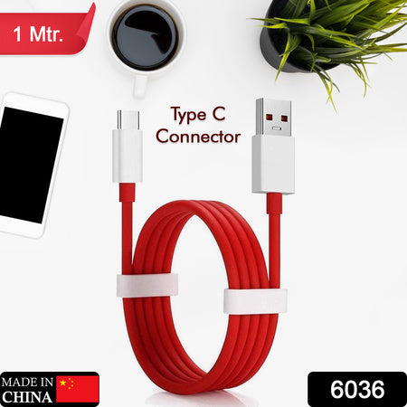 durable type c fast charging data cable 1 meter pack of 1 red