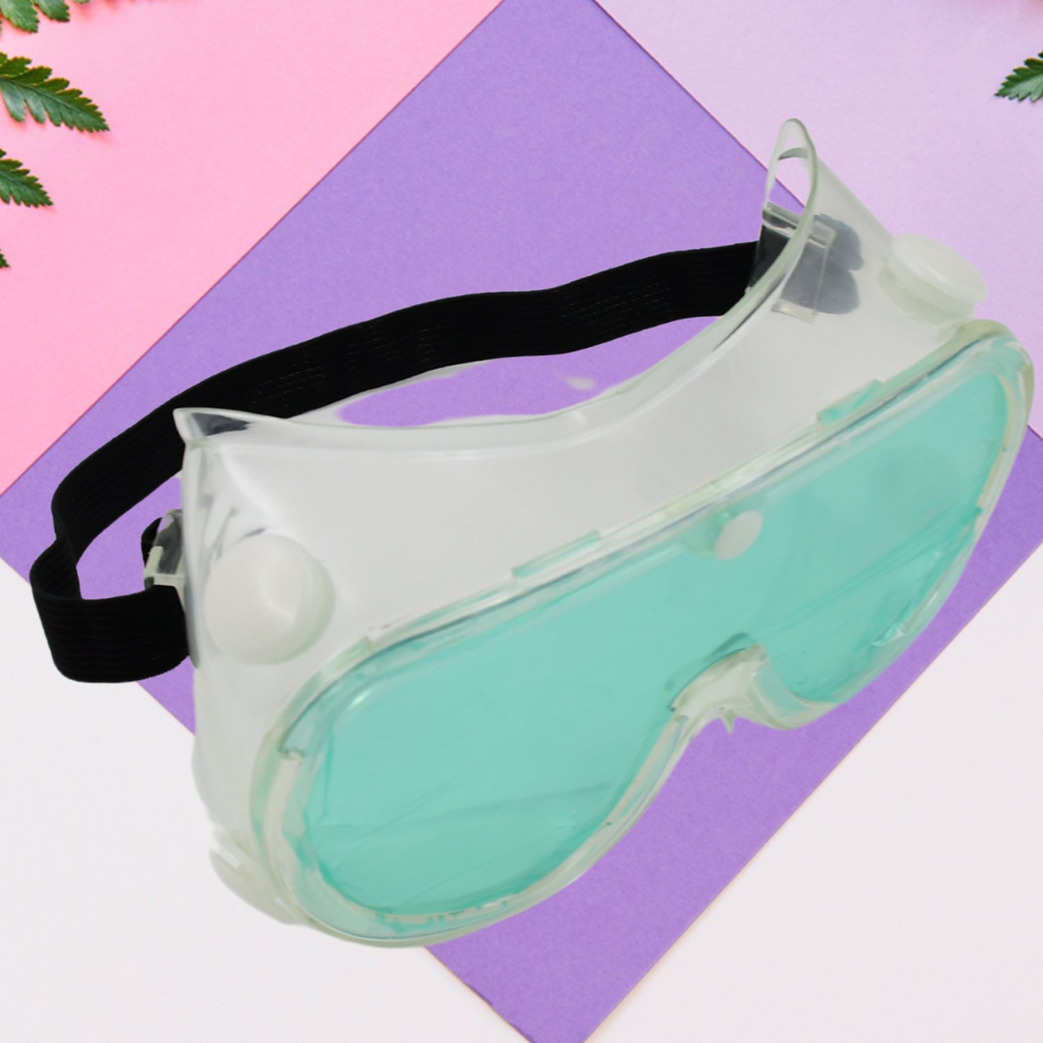 pvc frame eye safety goggles impact resistant lens pack of 1