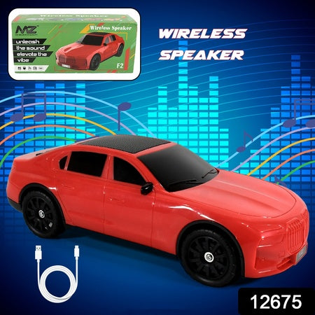 wireless bluetooth speaker portable car shape 567g pack of 1