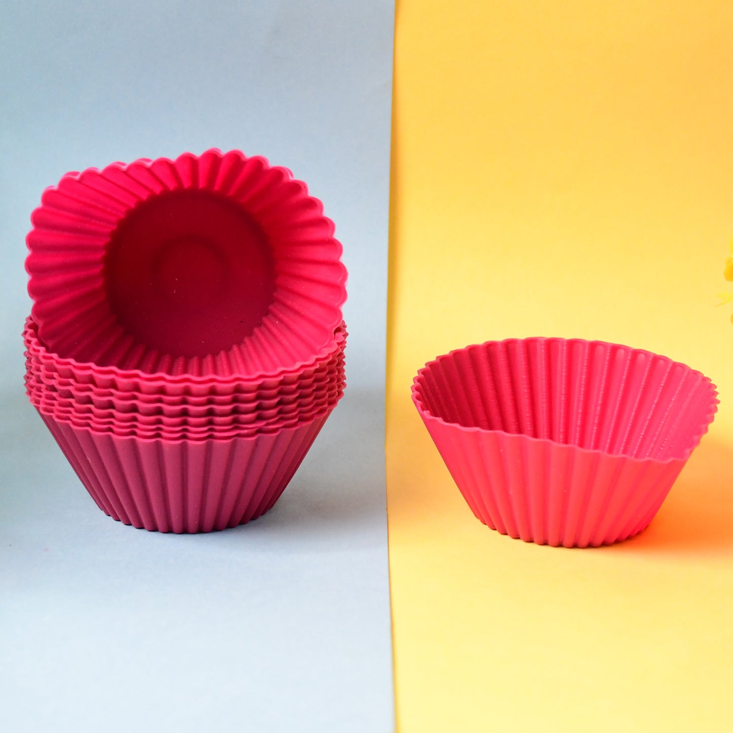 silicone cup cake mould 7x3cm pack of 10