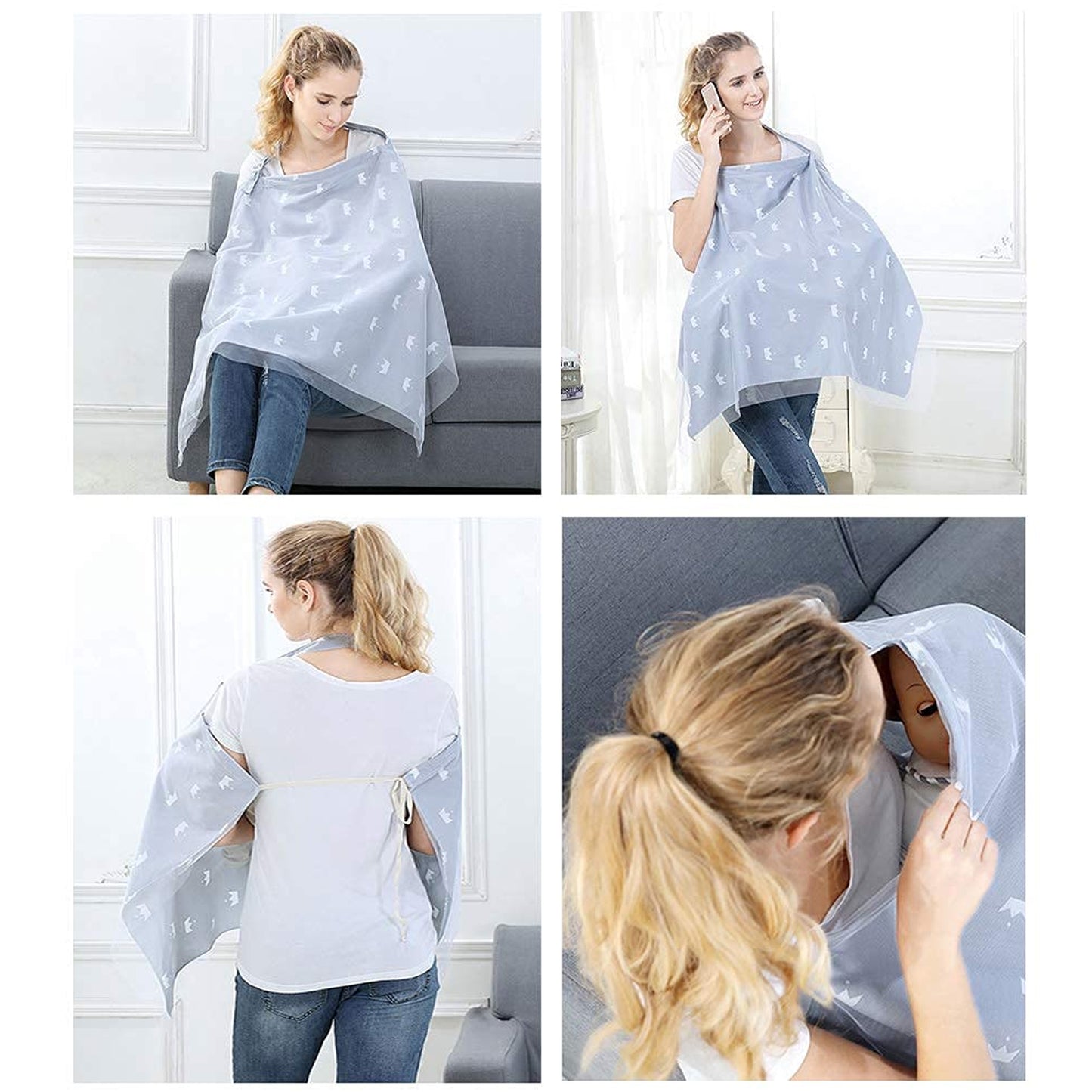soft cotton baby nursing cover pack of 1