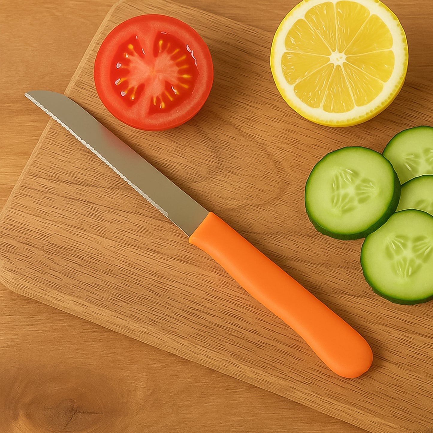 stainless steel plain knife with plastic handle pack of 1