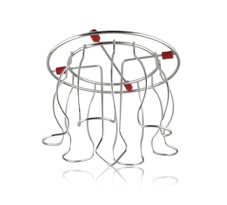 2134 Stainless Steel Glass Holder Glass Hanging Organizer For Kitchen Bars Pubs