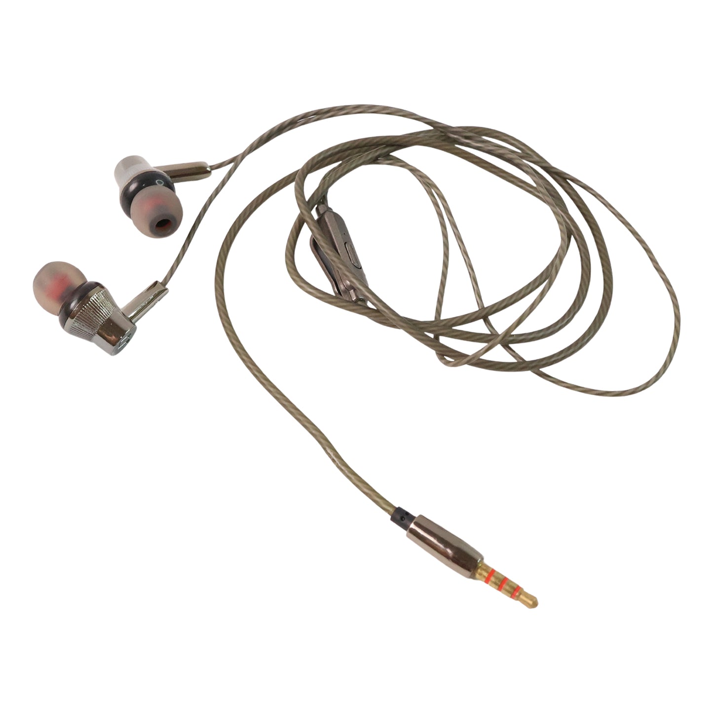 durable wired earphones with mic 3.5mm jack pack of 1