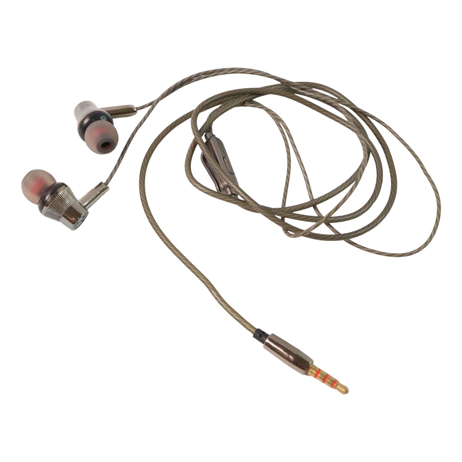 durable wired earphones with mic 3.5mm jack pack of 1