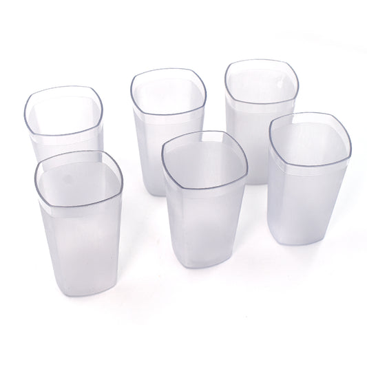 set of 6 polycarbonate glasses 350ml for drinking water