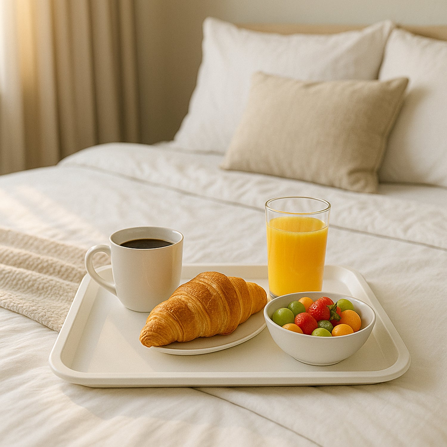 serving tray plastic 40x30 cm for tea and snacks