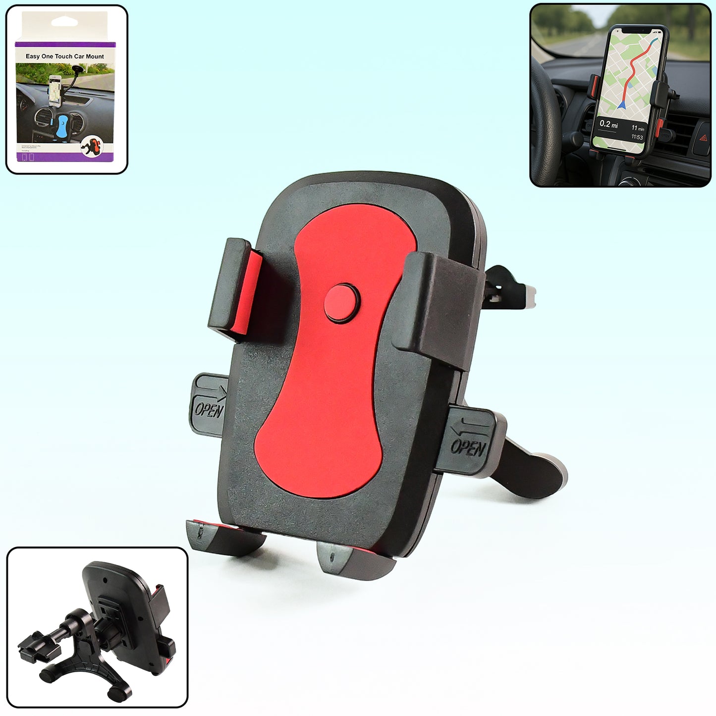 abs plastic car mobile holder mount pack of 1