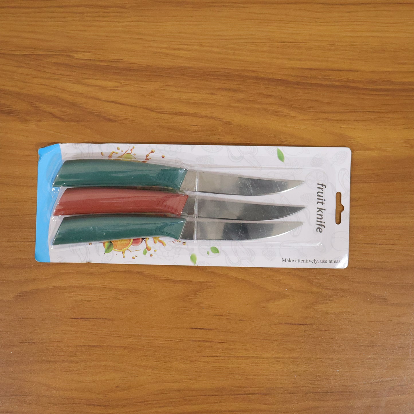 multipurpose stainless steel fruit knife set of 3 for kitchen use
