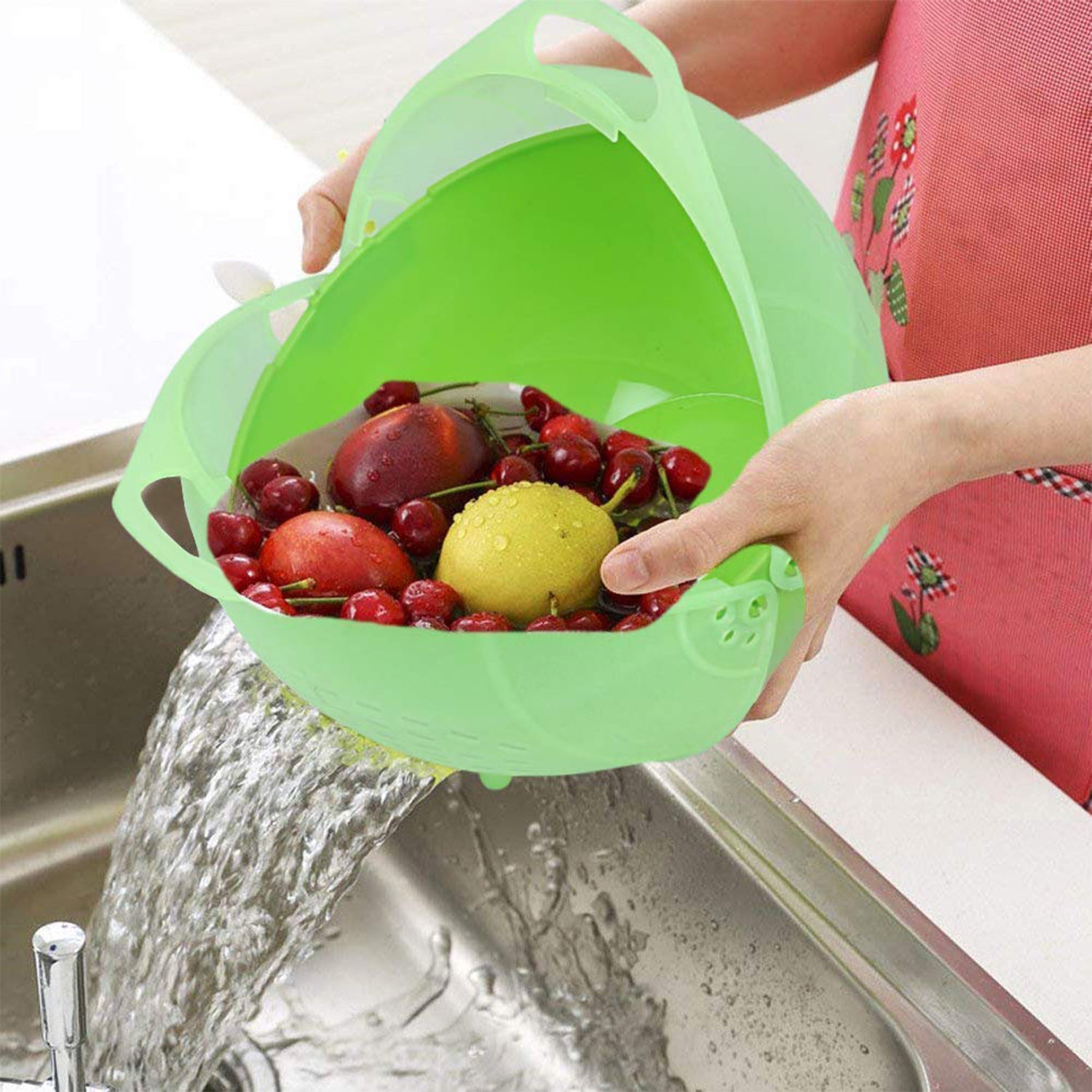 smart basket 3in1 multiuse fruit and vegetable bowl 30 cm x 22 cm x 12 cm