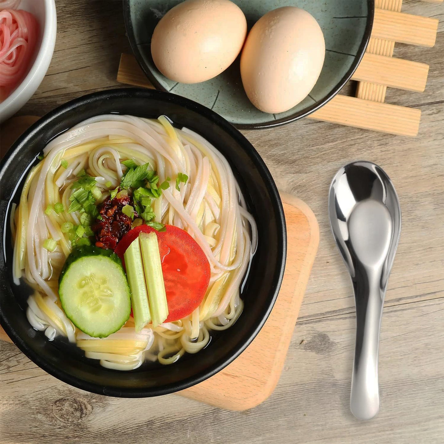 stainless steel soup spoon set pack of 6 for dining