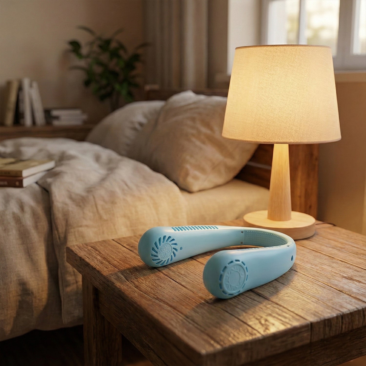 lightweight rechargeable hanging neck fan personal cooling pack of 1