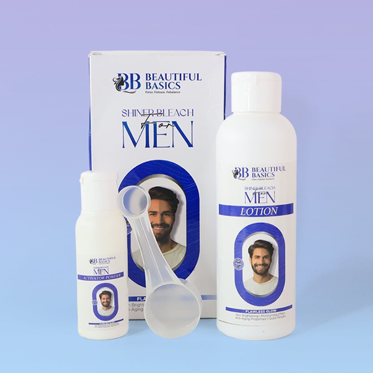 skin brightening bleach set lotion and activator powder 200 gm pack of 1